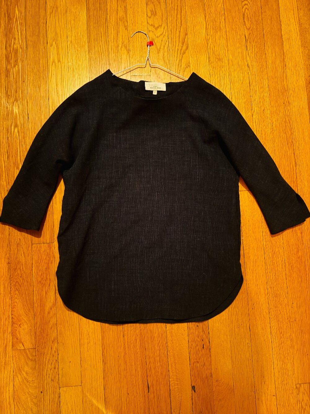 Studio Nicholson Navy Open back shirt